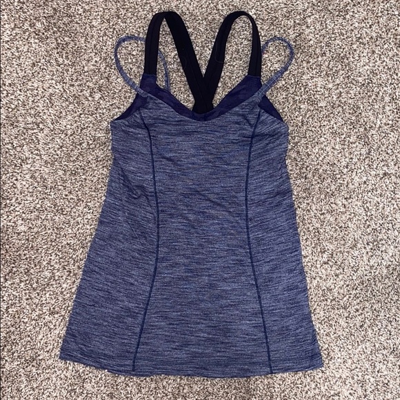 lululemon athletica Tops - Lululemon size 2 built in sports bra tank top